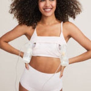 Hatch essential pumping bra in petal (large)